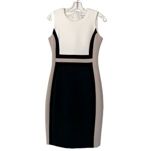 Calvin Klein Colorblock Sleeveless Dress